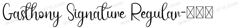 Gasthony Signature Regular字体转换